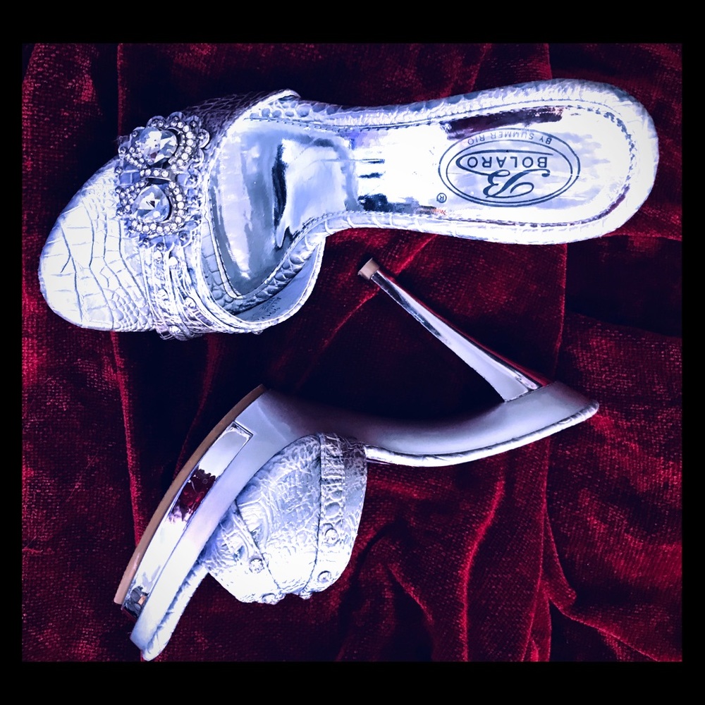 Jeweled Slide Sandal (previously loved)